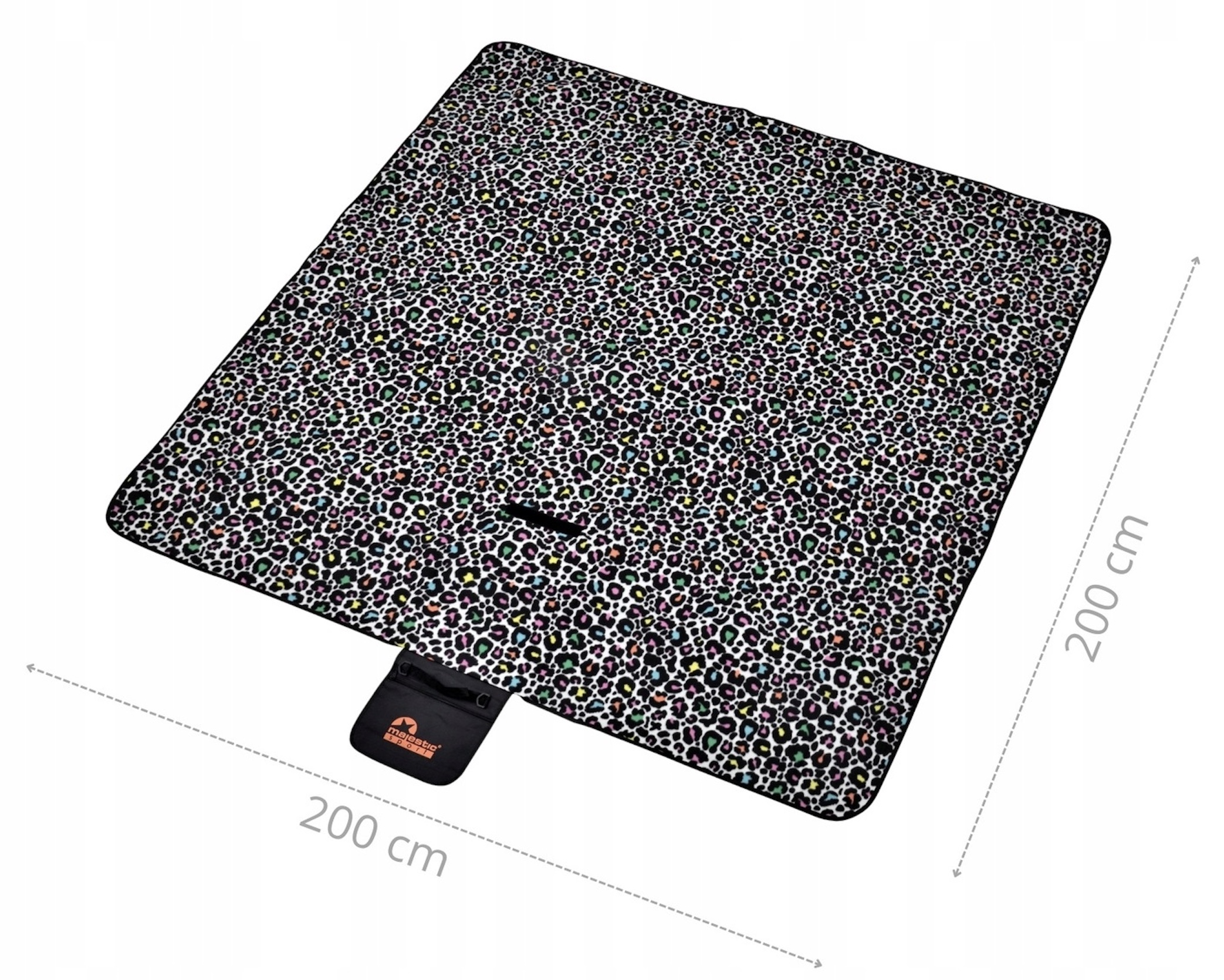 Pikniková deka pestrofarebná 200x200 C